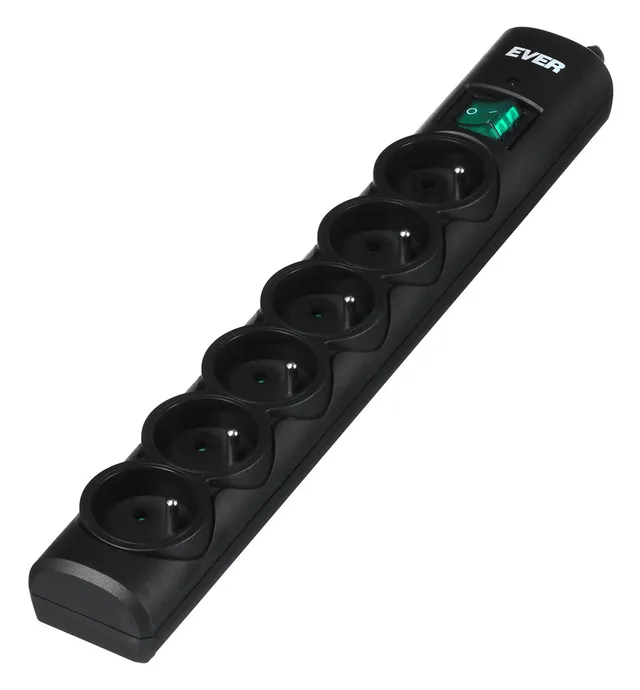 Ever Optima 5m Black 6 AC outlet(s) 250 V