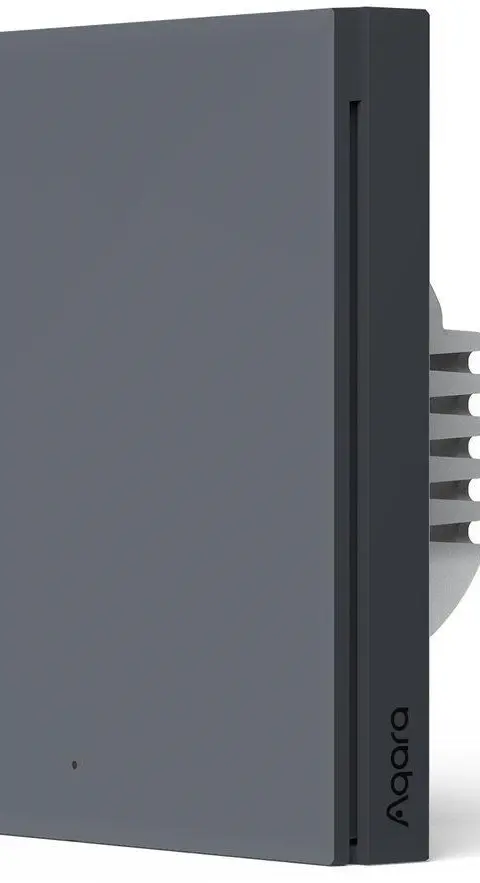 Aqara Smart Wall Switch H1(No Neutral, Single Rocker) Grey - (HomeKit)
