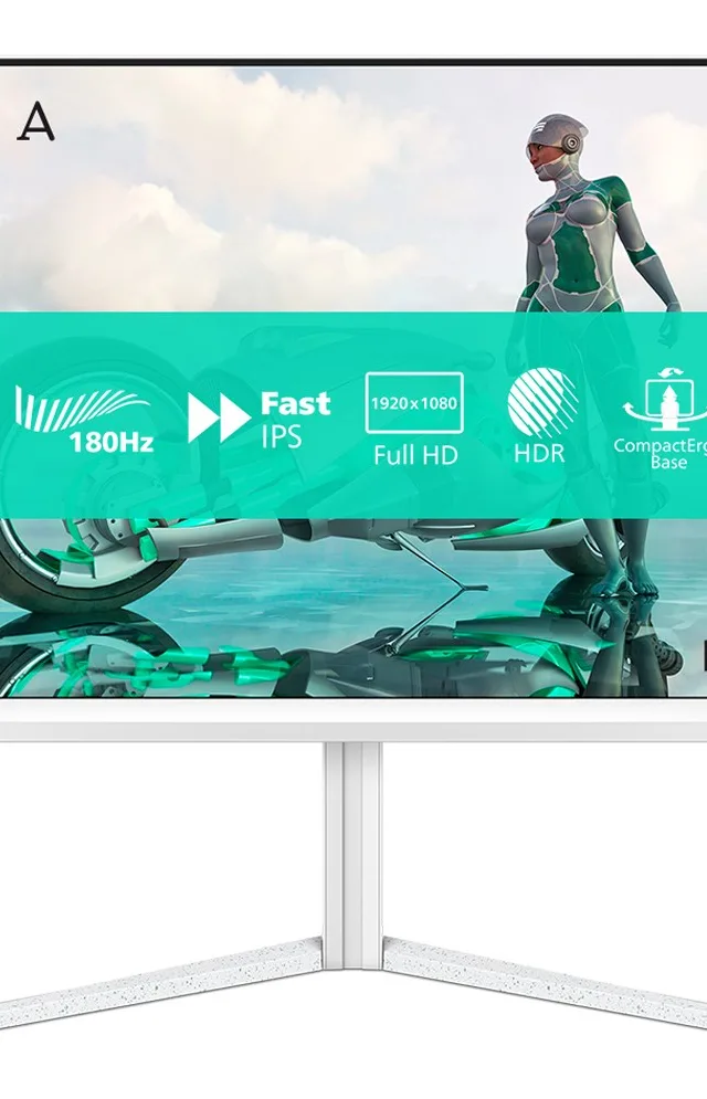 Philips Evnia 27M2N3201A/00 computer monitor 68.6 cm (27") 1920 x 1080 pixels Full HD LCD White