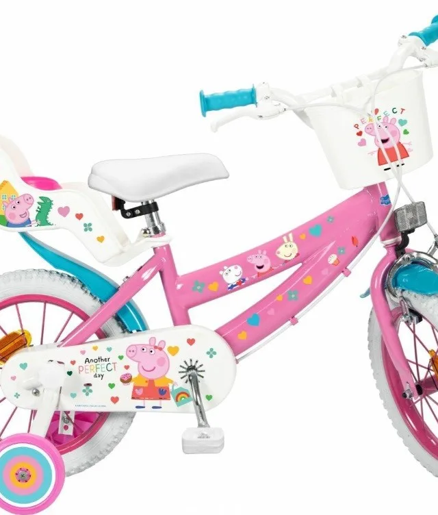 Children'S Bicycle 14 Peppa Pig Pink 1495 TOIMSA