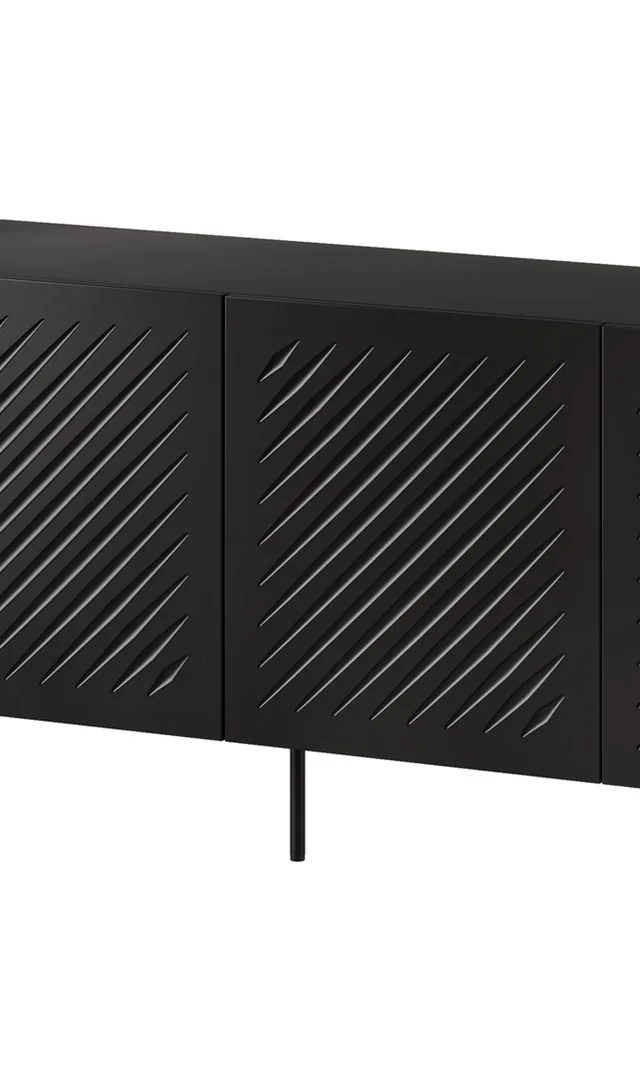 SIENA Chest Of Drawers 200x40x75 Matte Black