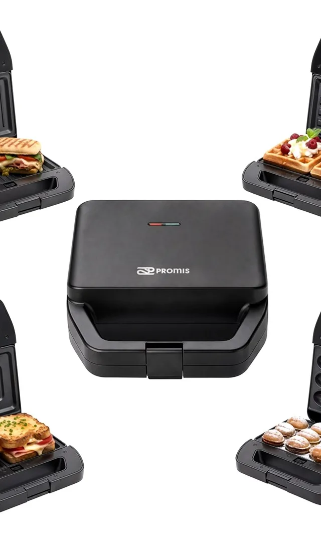 PROMIS 5-in-1 Toaster FORMEA /sandwich, cookies, nuts, waffles, doughnuts, grill/
