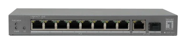 PoE Switch 8xGE PoE/1xGE/1xSFP 120W Unmanag.Plastik