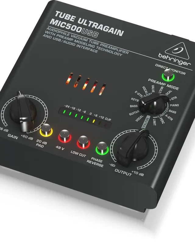 Behringer MIC500USB Audio Preamplifier