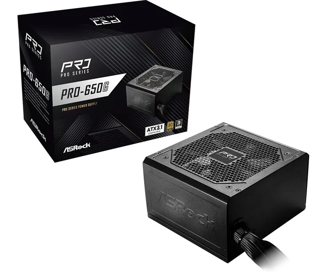 Asrock PRO-650G power supply unit 650 W 24-pin ATX ATX Black