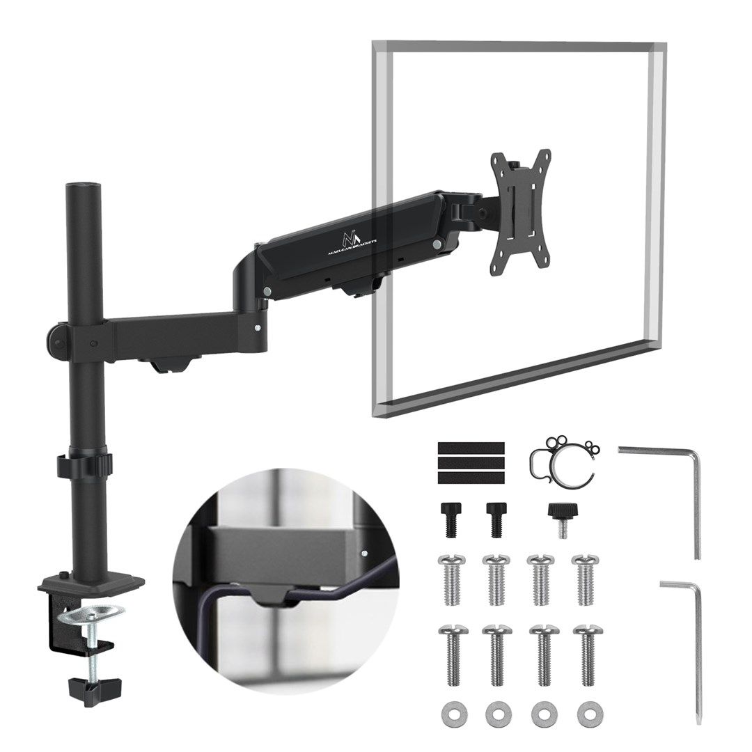 Maclean Monitor Mount Gas Spring 17 32 2-10kg Black MC-135