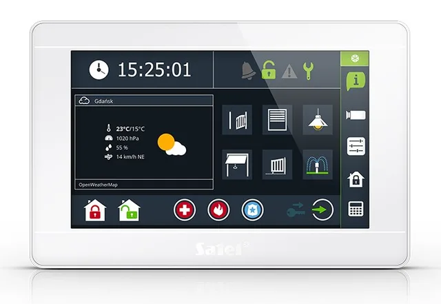 SATEL KEYPAD INT-TSI-W GRAPHIC 7 INCHES (WHITE)