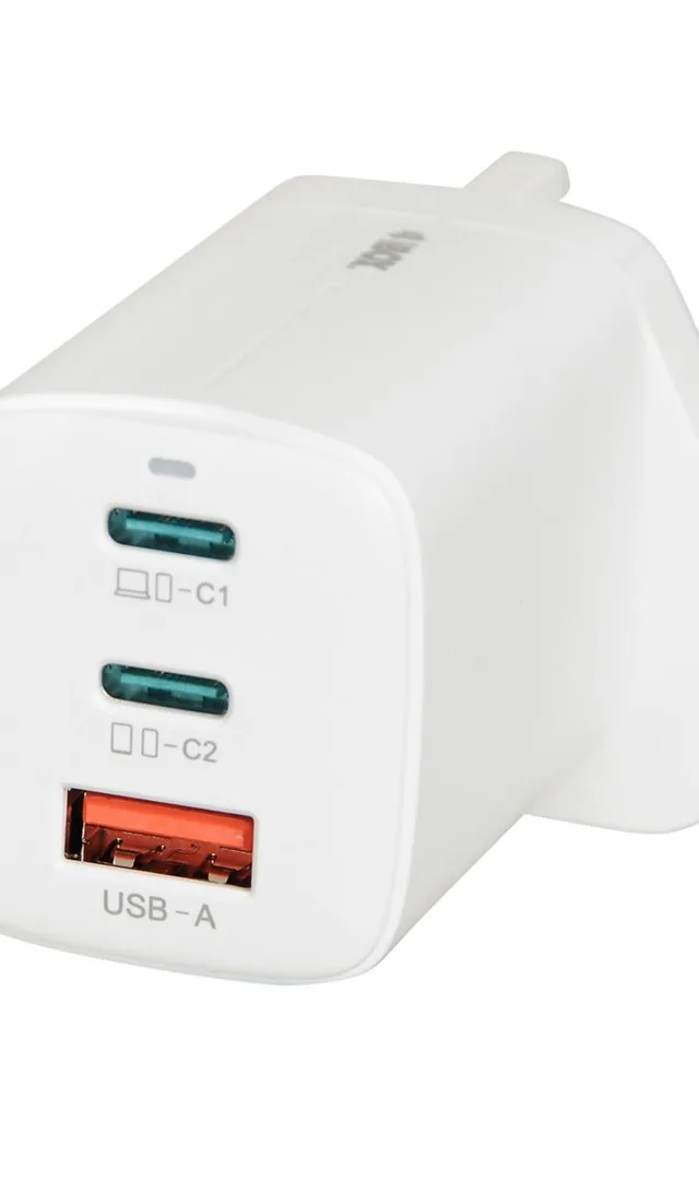 IBOX C-65 White GaN 65W Universal Charger UK Plug