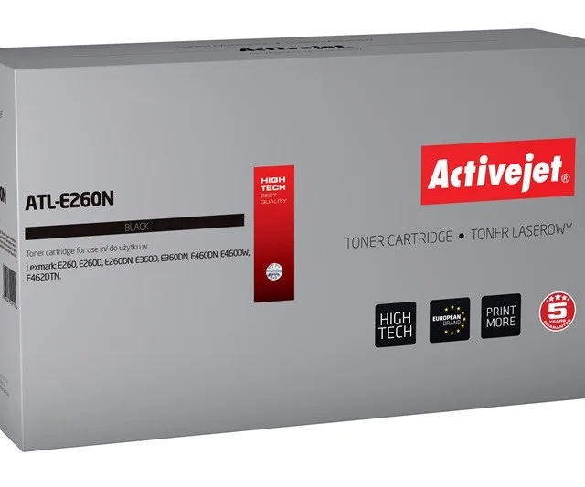 Activejet ATL-E260N toner (replacement for Lexmark E260A11E; Supreme; 3500 pages; black)