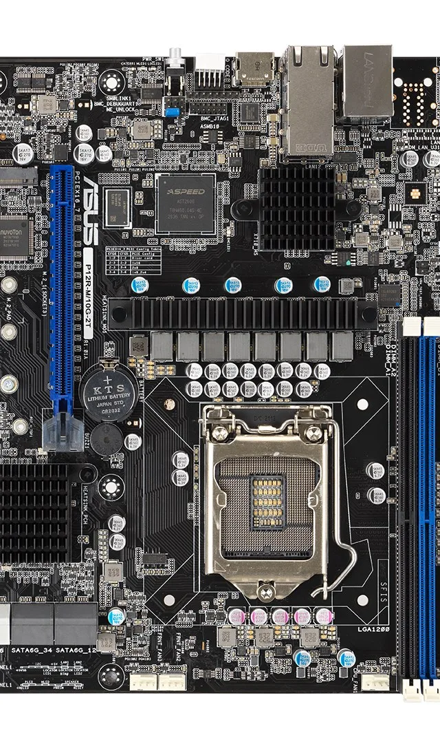 ASUS P12R-M/10G-2T Intel C252 LGA 1200 (Socket H5) micro ATX