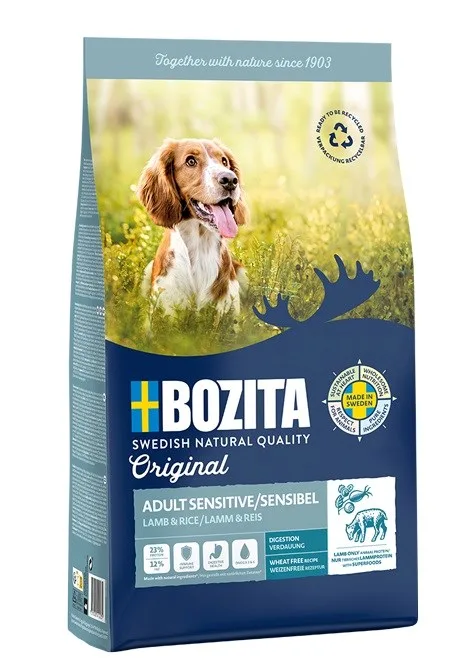 BOZITA Original Sensitive Digestion Lamb And Rice - Dry Dog Food - 12kg
