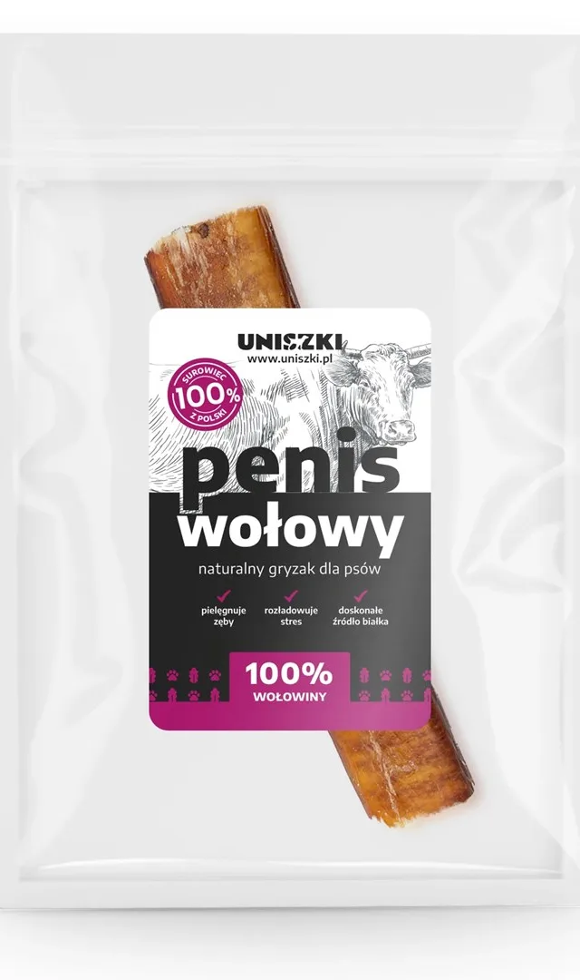 UNISZKI Beef Pizzle - Dog Treat - 12 Cm