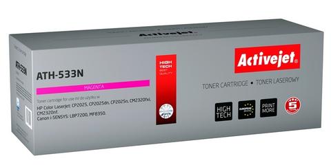 Activejet ATH-533N toner (replacement for HP 304A CC533A, Canon CRG-718M; Supreme; 3200 pages; magenta)