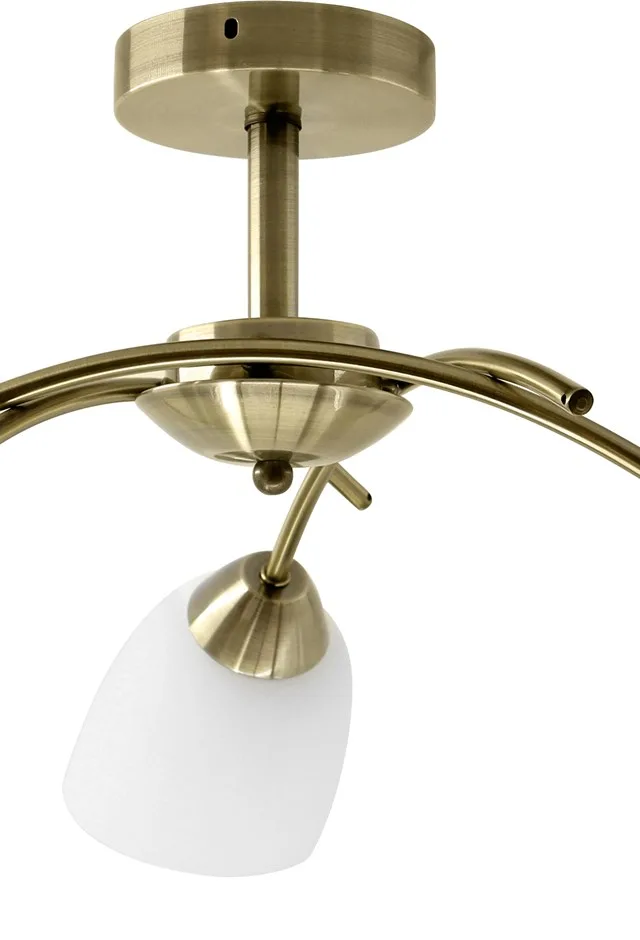Activejet Classic Ceiling Chandelier Pendant Lamp NIKITA Patina Triple 3xE27 For Living Room
