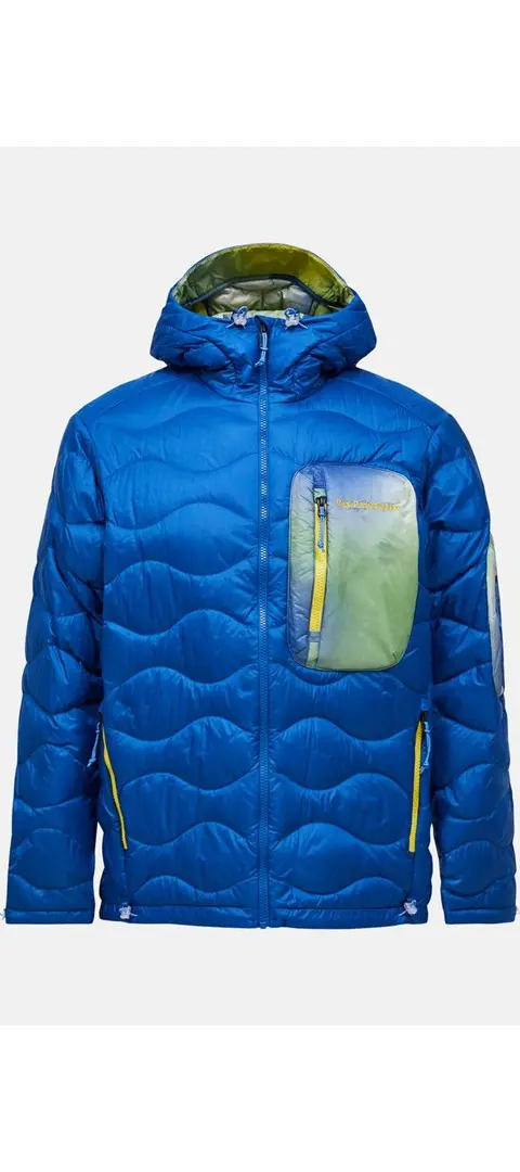 Kurtka Puchowa MÄ™Ska PEAK PERFORMANCE M Helium Aop Utility Down Hood Kolor Niebieski - XL