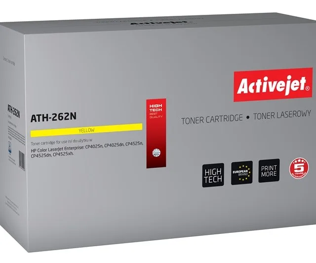 Activejet ATH-262N toner (replacement for HP CE262A; Supreme; 11000 pages; yellow)