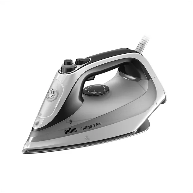 Braun TexStyle 7 Pro SI7149WB Dry & Steam iron EloxalPlus soleplate 2900 W Black, White