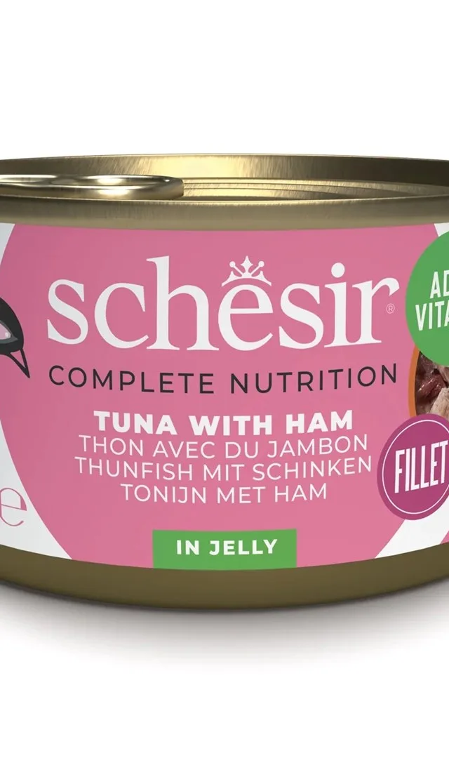 SCHESIR In Jelly Tuna With Ham - Wet Cat Food - 85 G