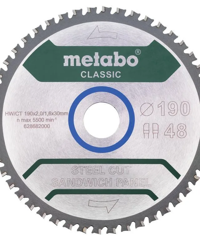 Metabo Circular Saw Blade FZ/FA 190x30x48 Steel/Sa