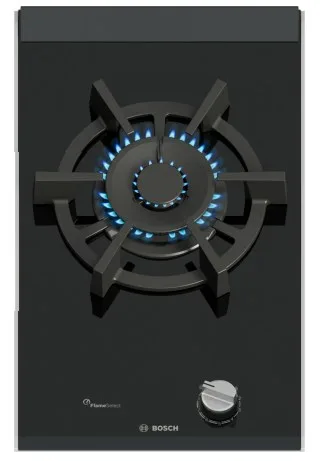 Bosch Serie 8 PRA3A6I10 Hob Black Built-In 30 Cm Gas 1 Zone(S)