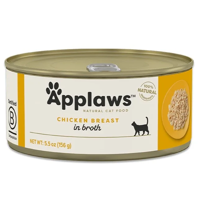 APPLAWS Chicken Breast In Broth - Wet Cat Food - 156g