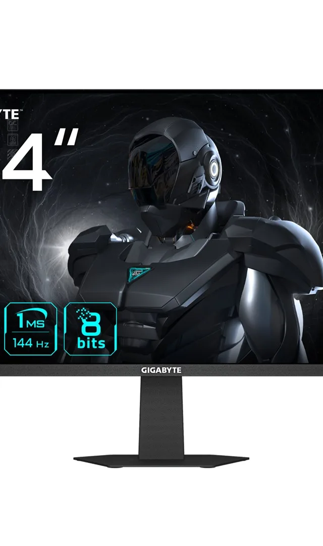 GIGABYTE GS24F14 24” FHD Gaming Monitor - 1920 x 1080, 144Hz, 1ms, 300 cd/m², HDMI 1.4, Displayport 1.2