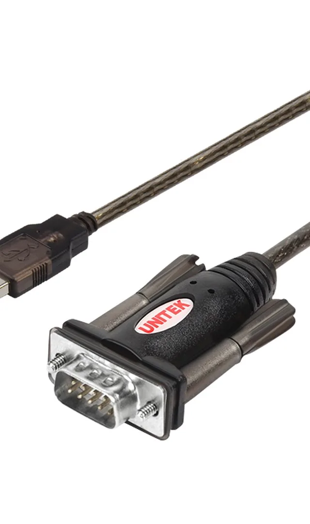 UNITEK Y-105 serial cable Black 1.5 m USB Type-A DB-9