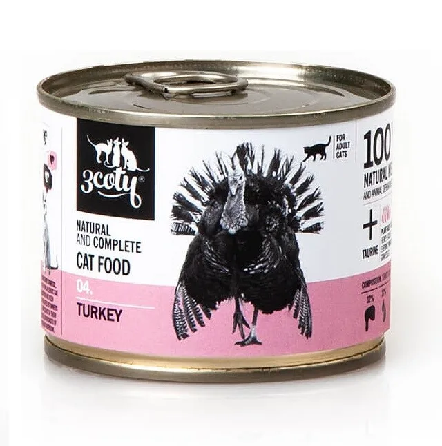COTY 04 Turkey - Wet Cat Food - 180g 3