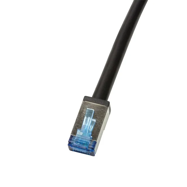 Logilink Outdoor PE Patchkabel CAT.6A S/FTP, schwarz, 50,0m