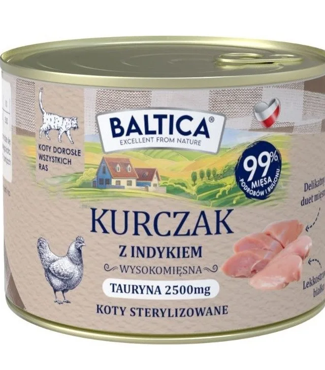BALTICA Smaki RegionóW Chicken With Turkey - Wet Cat Food - 185g