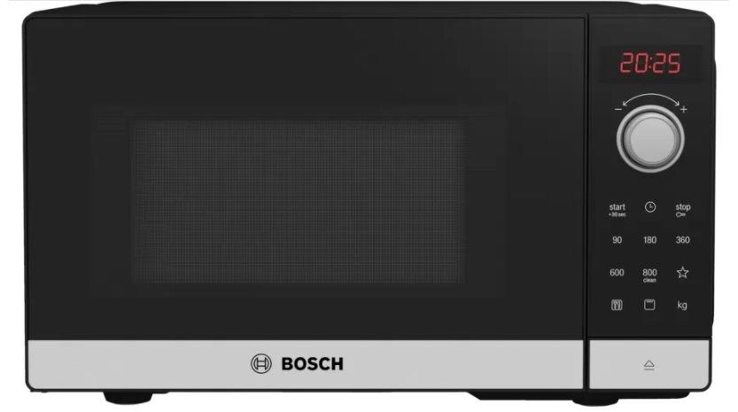 Bosch Serie 2 FEL023MS2 Microwave Countertop Solo Microwave 20 L 800 W Black Stainless Steel