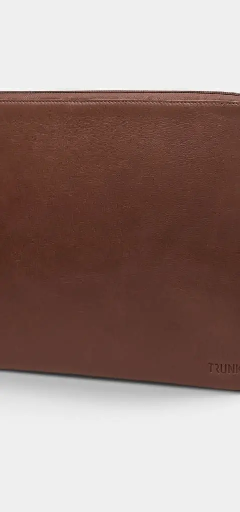 Trunk Leather Sleeve 35.6 cm (14") Sleeve case Brown