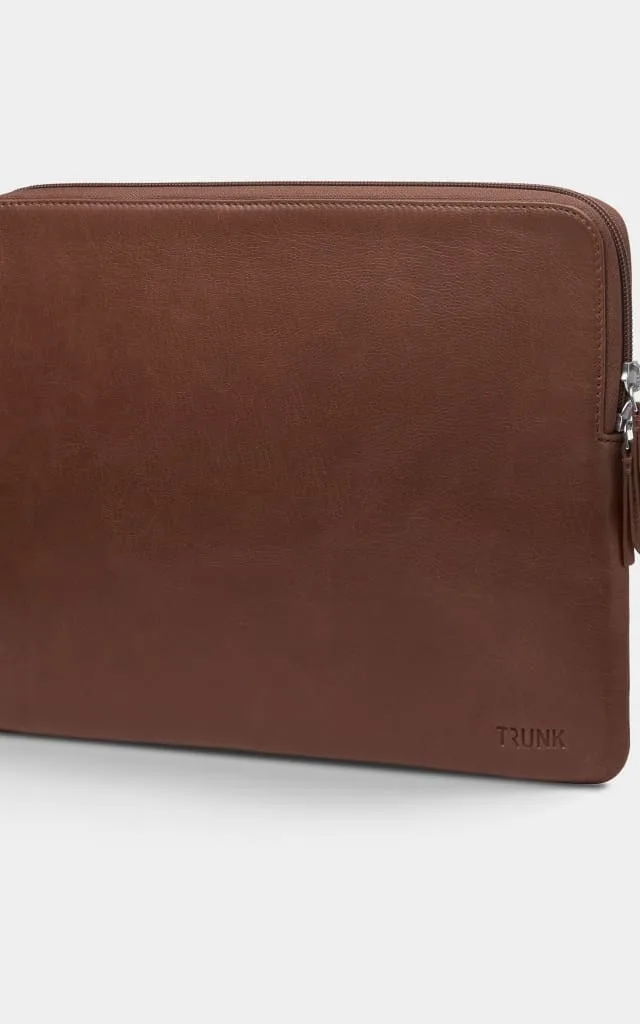 Trunk Leather Sleeve 35.6 cm (14") Sleeve case Brown