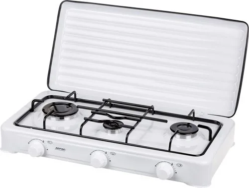 MPM KN-03/1K White Countertop 60 Cm Gas 3 Zone(S)
