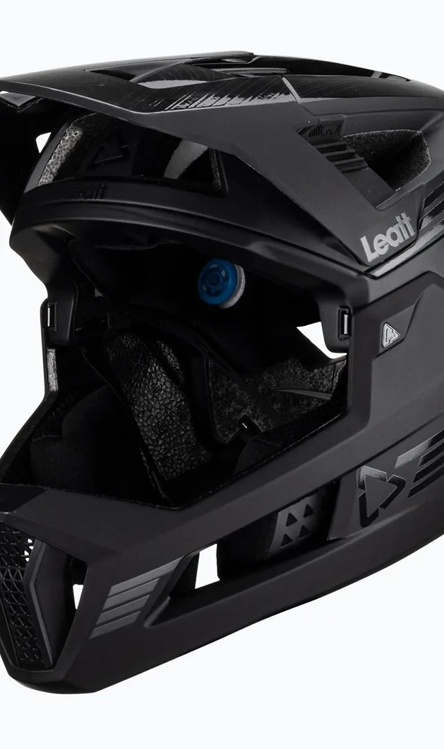 LEATT MTB Enduro 4.0 V23 Bicycle Helmet With Removable Chin Bar Size L Black