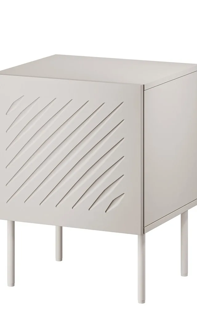 Cama Bedside Table 2 Pcs SIENA 44 5x40x59 Cashmere Matt
