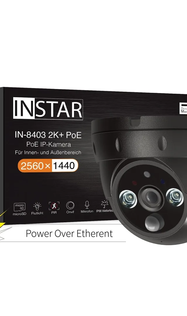 INSTAR IN-8403 2K+ PoE Schwarz