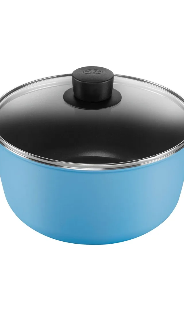 BALLARINI CAPRERA Garnek 2H z pokrywką 24 cm niebieski