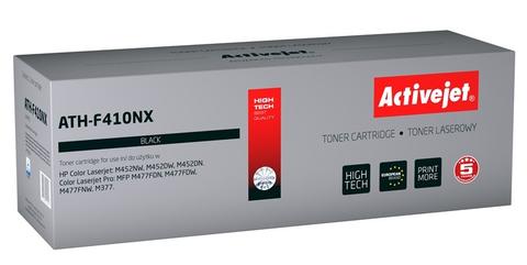 Activejet ATH-F410NX Toner cartridge for HP/Canon printers, compatible with HP 410X CF410X; Canon CRG 046H B 1254C002; Supreme; 6,500 pages; black.