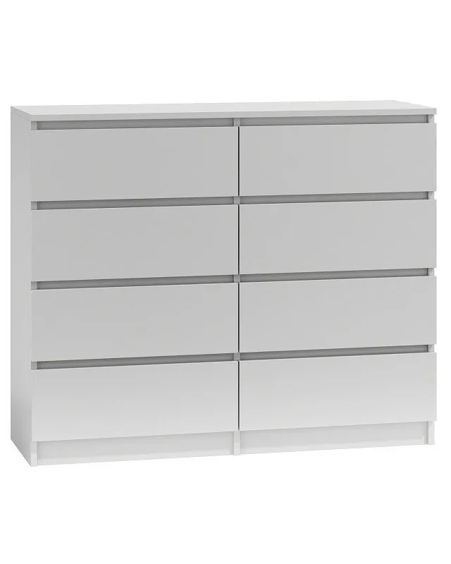 Topeshop M8 120 BIEL chest of drawers