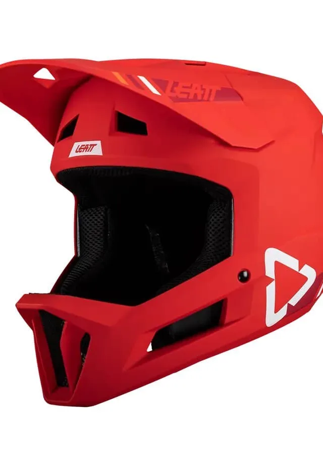 LEATT MTB Gravity 1.0 V24 Full-Face Cycling Helmet Size M Red