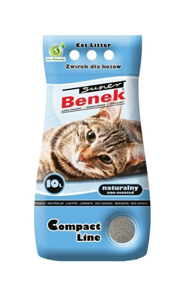 Certech Super Benek Compact Natural - Cat Litter Clumping 10 L