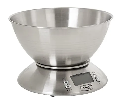 Adler AD 3134 Electronic Kitchen Scale Stainless Steel Round