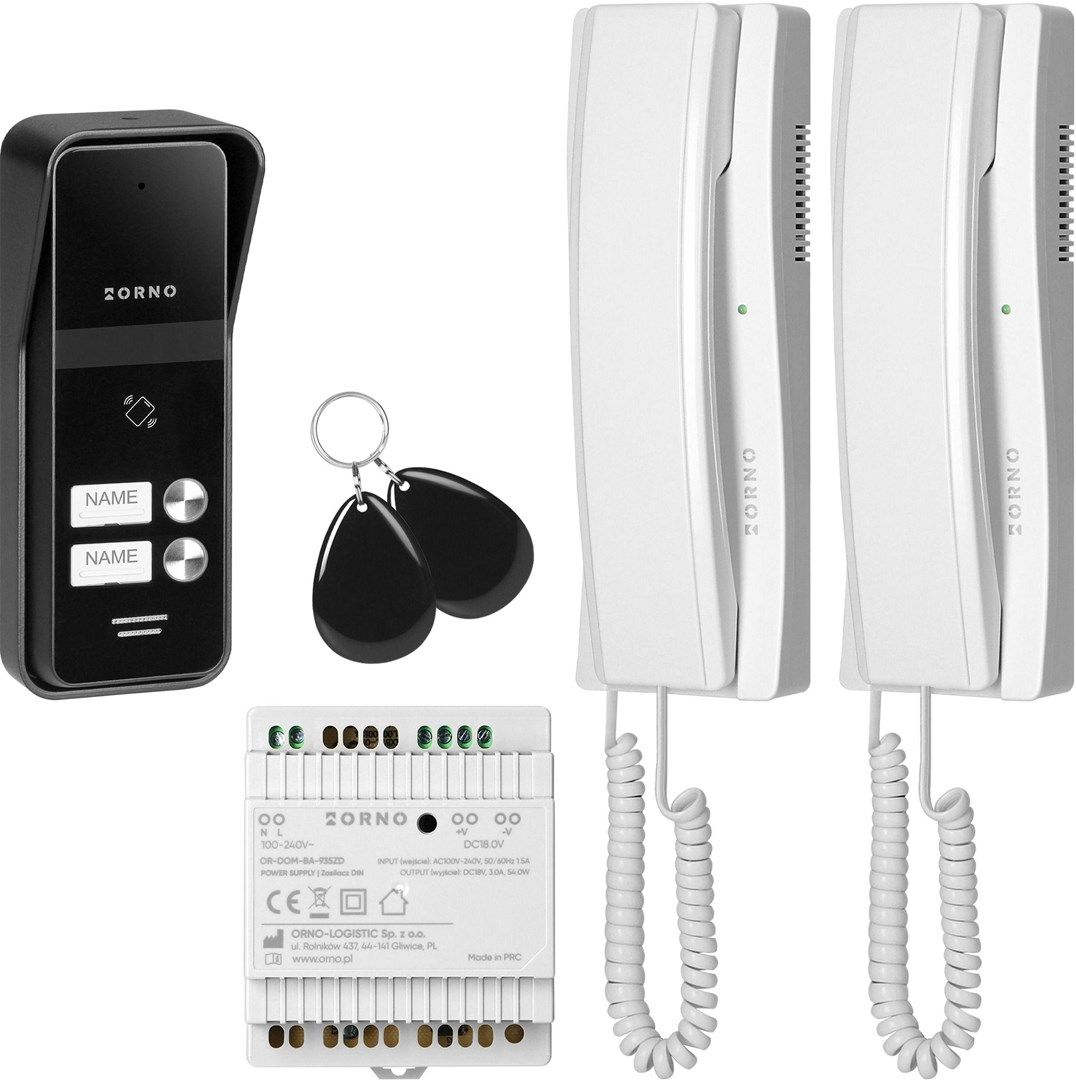 Intercom ORNO OR-DOM-BA-936ZD/W 2-Wire/2-Family