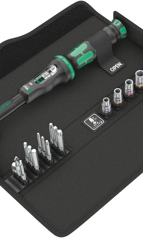 Torque Wrench Click-Torque 1/4'' 2.5-25NM 20 Parts