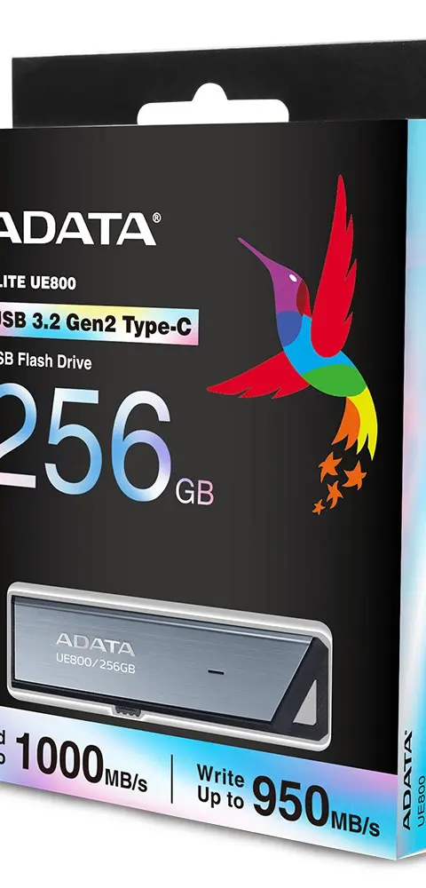 ADATA UE800 USB flash drive 256 GB USB Type-C 3.2 Gen 2 (3.1 Gen 2) Silver