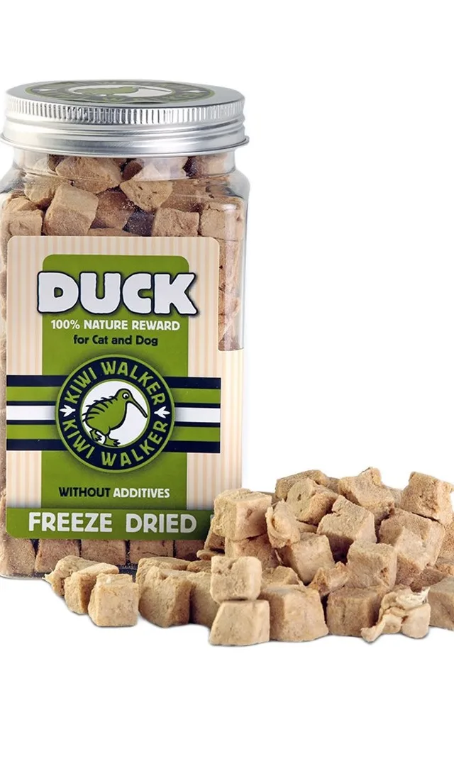 KIWI WALKER Freeze-Dried Treats Duck - Treat For Dog And Cat - 80g
