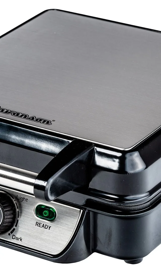 Waffle Iron Ravanson GR-7030 (1100W; Black)