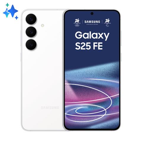 Samsung Galaxy S25 FE 6.7" Dual SIM Android 16.0 5G USB Type-C 8 GB 128 GB 4900 mAh White