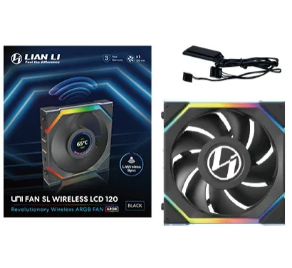 Lian Li UNI FAN SL Wireless LCD 120 Computer case 12 cm Black 1 pc(s)